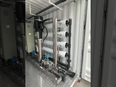 Sistema de filtragem de água salobra em recipientes de 5-7 estágios 100-1000 m3 por dia