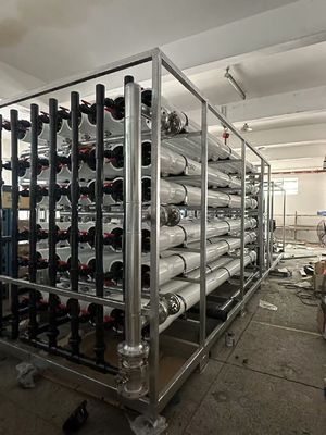 Bom preço 500-10000 ppm Instalação de osmose reversa em água salobra com PLC da Siemens on-line