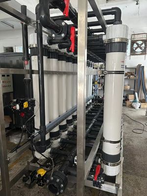 Bom preço Filtro de água de ultrafiltração SS304 / PVC com 80% de recuperação do sistema on-line