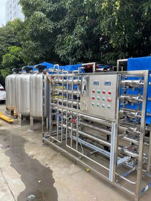 Bom preço Sistema industrial de purificação de água por osmose reversa com 98% de taxa de rejeição de sal on-line