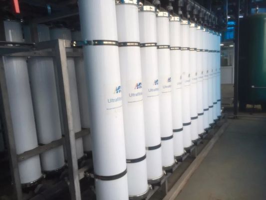 Bom preço Membrana de ultrafiltração de fibras ocas lavável com taxa de fluxo de 40-120LMH on-line