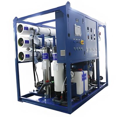 Bom preço Sistema de dessalinização de água do mar Siemens S7 PLC Produção de 99,5% de água dessalinizada on-line