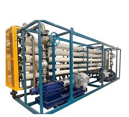 qualidade Siemens S7 PLC Sistema de controlo elétrico de água do mar RO com membrana Filmtec Ro USA fábrica