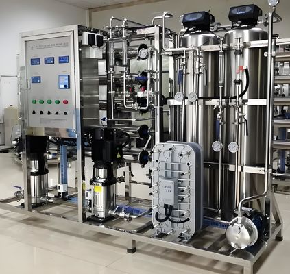 Bom preço Sistema RO EDI de 2 estágios com controlo PLC Siemens S7 e montagem UPVC / SS304 on-line