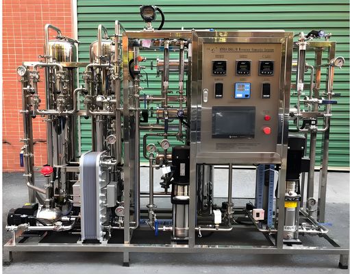 Bom preço 2m3/h Capacidade EDI Sistema de água purificada com Siemens S7 PLC on-line