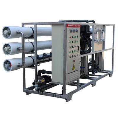 Bom preço 98% de rejeição de sal Sistema RO de água salobra com controle PLC da Siemens on-line