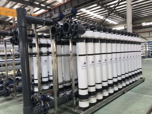 Bom preço Sistema de membrana de ultrafiltração 99% taxa de remoção de turbidez e desempenho ideal on-line